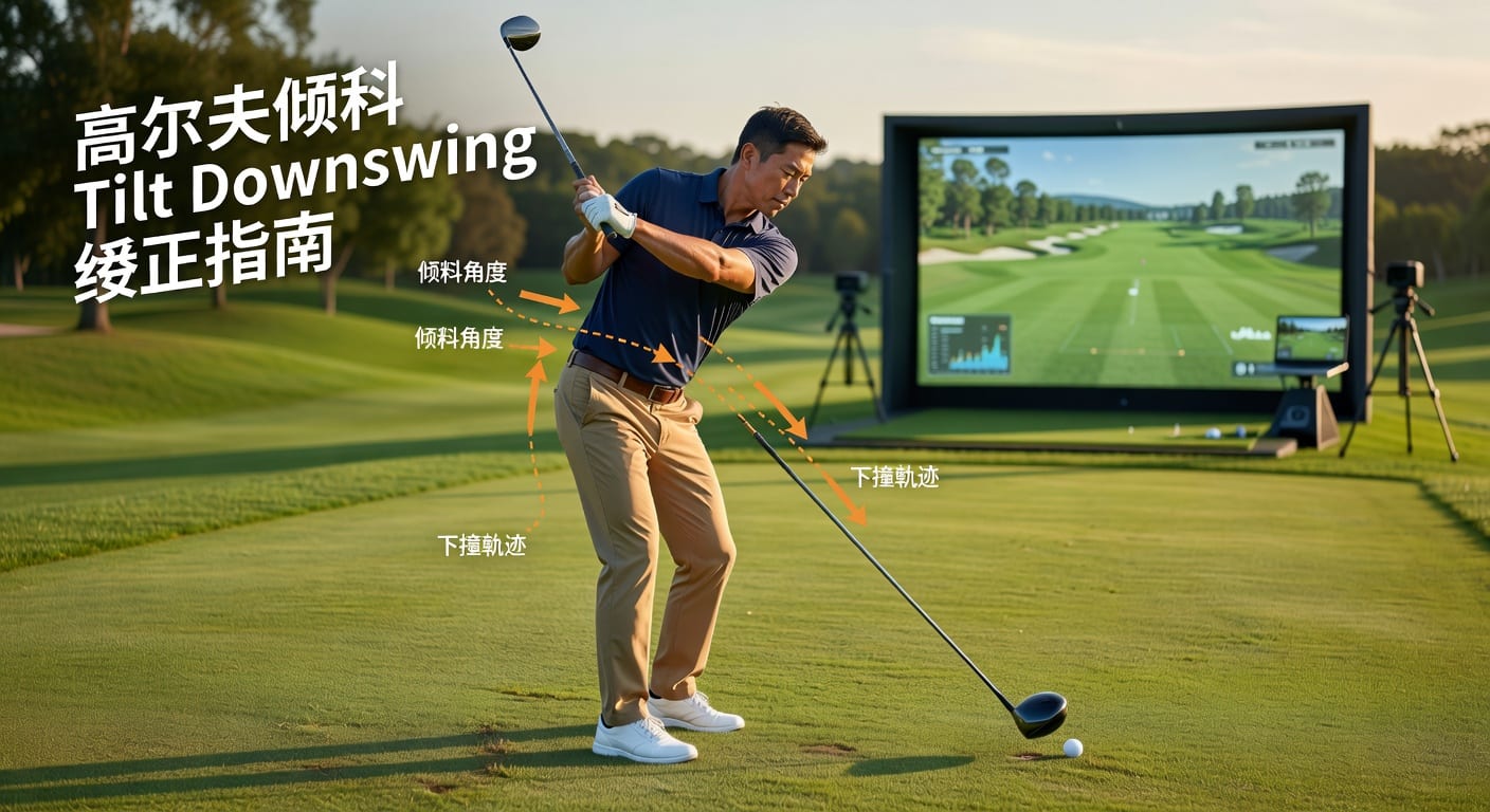 倾斜 tilt downswing：下压挥杆与落点控制