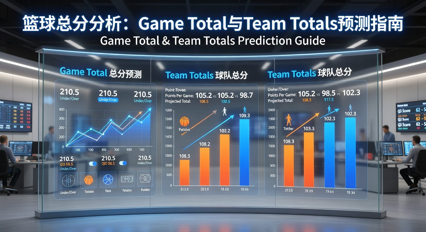 篮球总分 game total team totals 赛前判断与实战分析